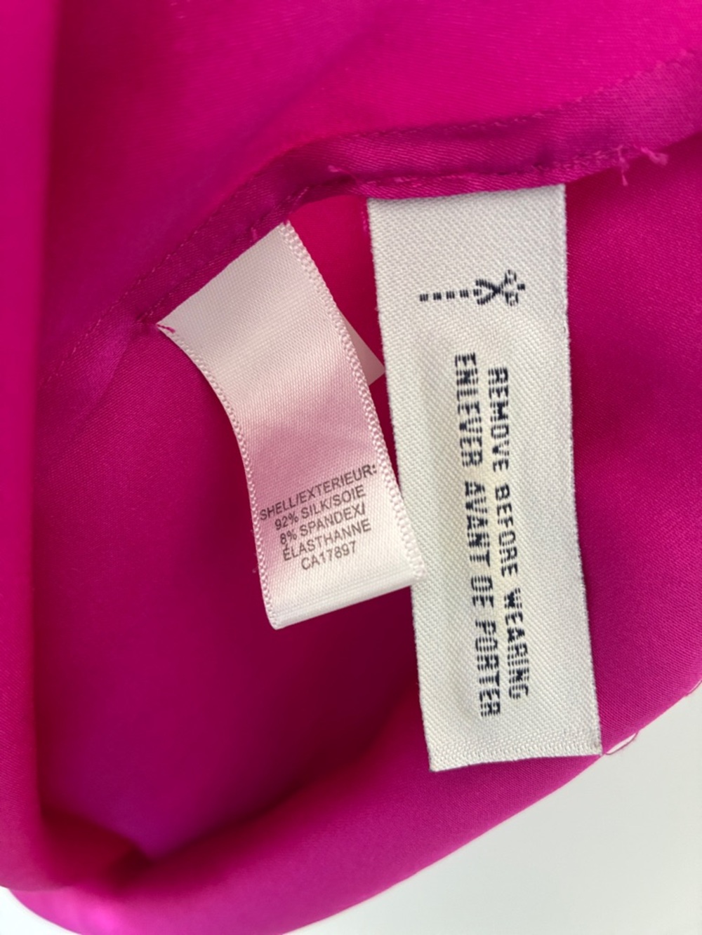NWOT Banana Republic Size 0 Stretch 92% Silk Dress - Pink - Picture 5 of 7